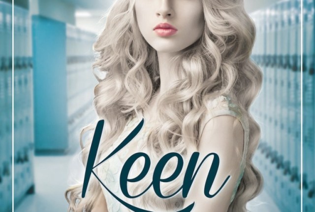 The cover of the novel Keen features a photo of a young woman.